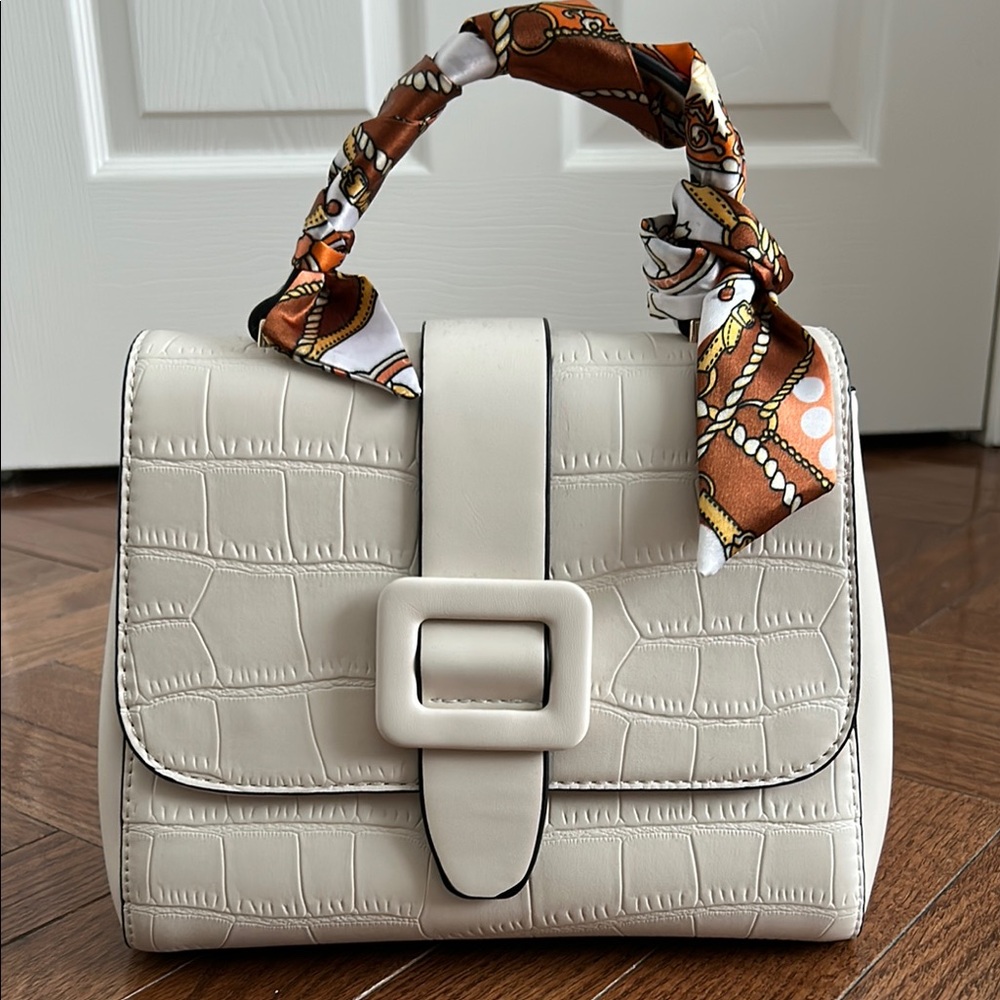 White Purse Faux Leather
